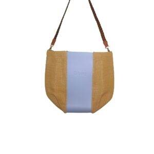 O bag Pixie Blue Woven Design Shoulder Handbag